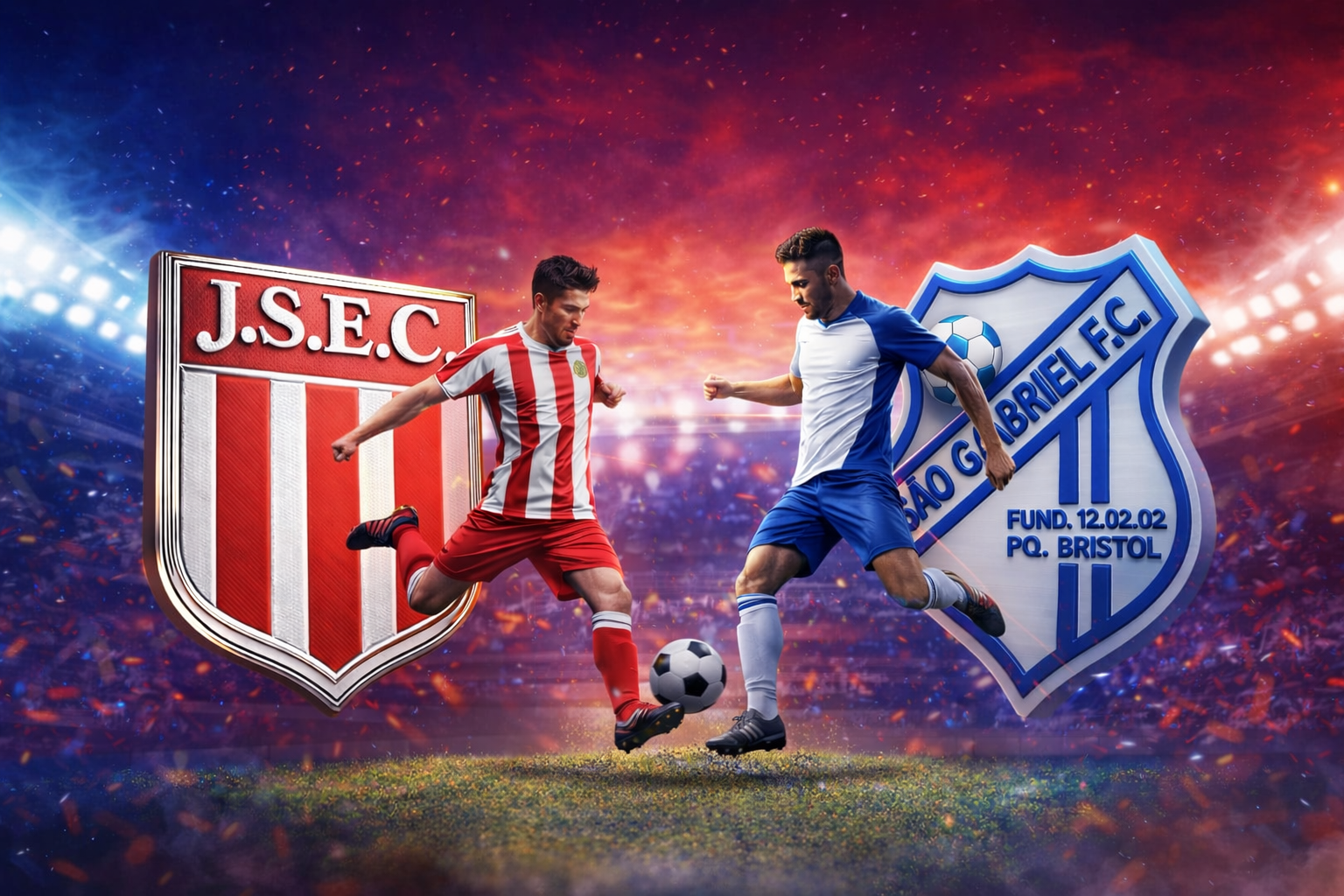 J.S.E.C. e São Gabriel F.C. se enfrentam em amistoso no Parque Bristol