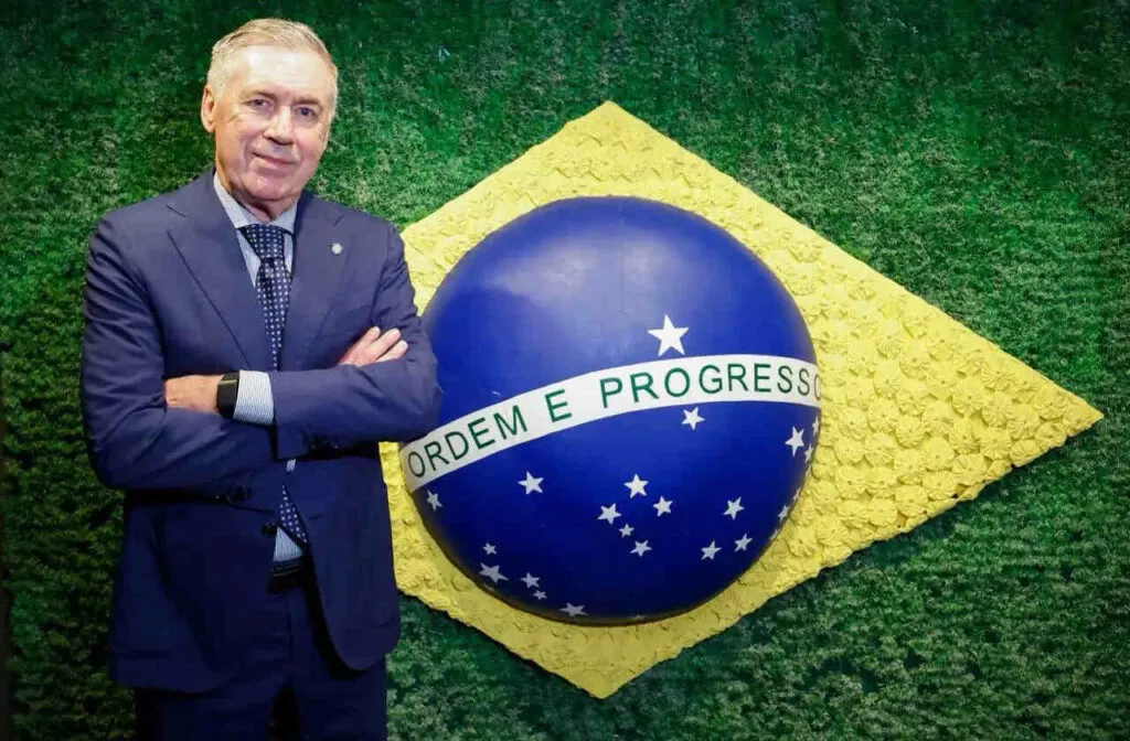 CBF anuncia a renovação com Carlo Ancelotti pela Seleção Brasileira até 2030